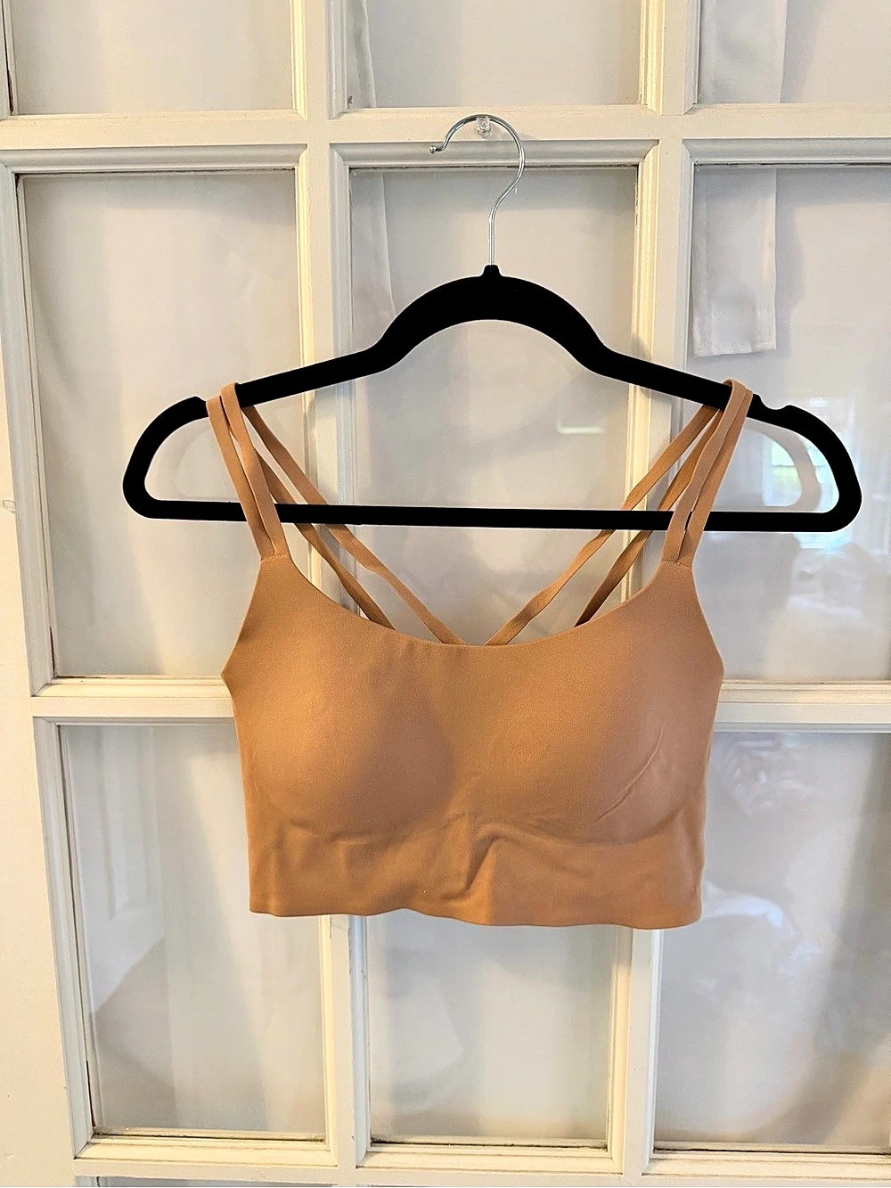 Aerie Strappy Bra in Brown Size Medium Like New
